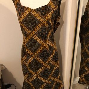 Indonesian Print Dress with Jacket